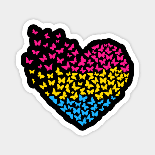 Pansexual Butterflies Heart Magnet