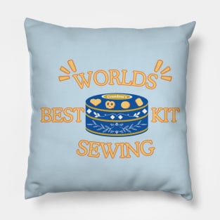 Butter Cookie Tin Sewing Kit Joke Design T-Shirt Pillow