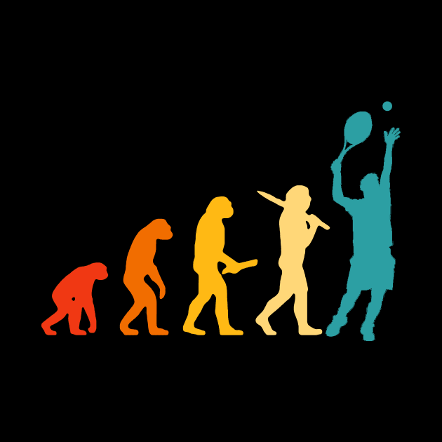 Human Evolution - Tennis! by MaikaeferDesign