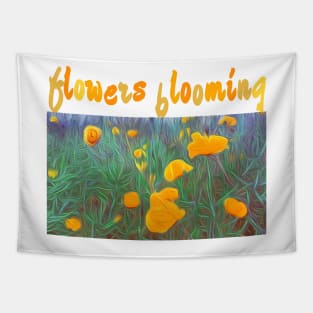 Blooming flowers Tapestry