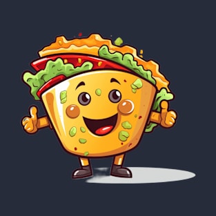 kawaii Taco cehees T-Shirt cute potatofood funny T-Shirt