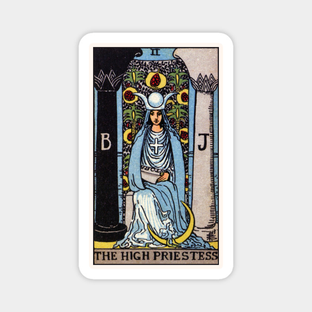 II. The High Priestess Tarot Card - High Priestess - Magnet