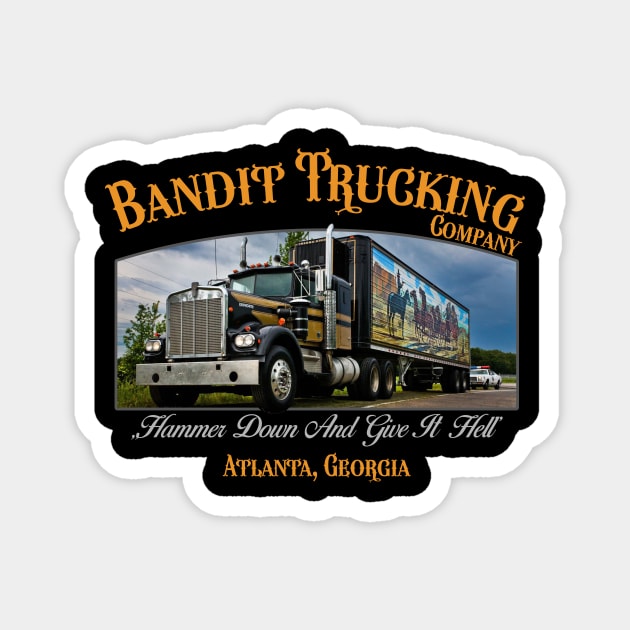 Bandit Trucking Company Magnet by Danny's Retro Store