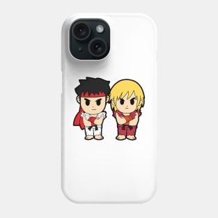 Ken and Ryu Street Fighter Chibi Phone Case