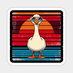 Silly Goose in Sunglasses Pun Meme Pool Funny Goose Magnet