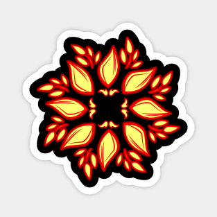 Face Mask Flower 30 Magnet