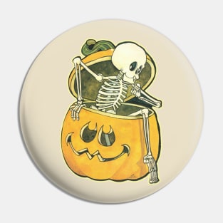 Skelet-O'-Lantern Pin