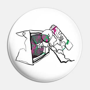 Single Line - Astro Dimensions Pin