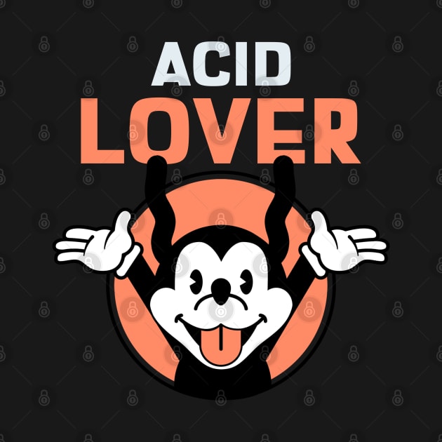 ACID Lover Cartoon Mouse by T-Shirt Dealer