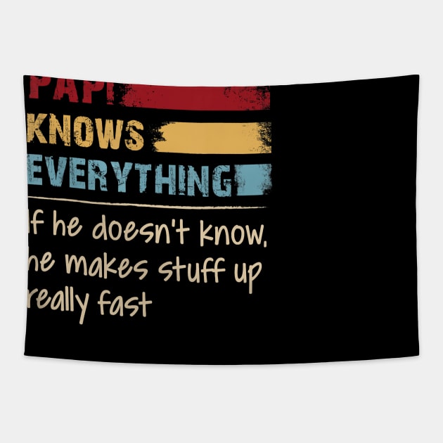 Mens Knows Everything Vintage Tapestry by chuongmacyfersfw