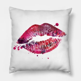 Splattered Kisses Pillow