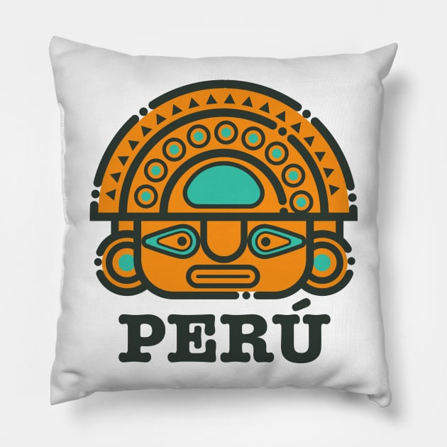 Tumi - Inca - Peru Pillow by verde