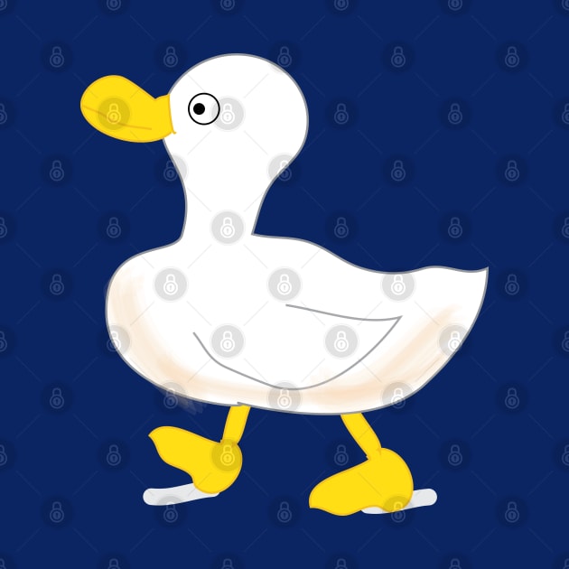 Cute duck roaming around doodle by 4wardlabel