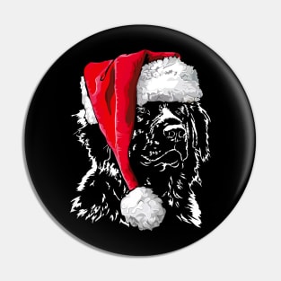 Funny Leonberger Santa Christmas dog mom Pin