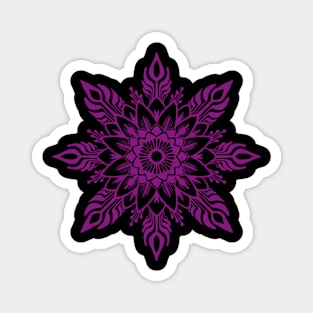 Plum mandala Magnet