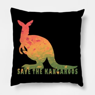 Save The Kangaroos 🦘 Help Australia 🇦🇺 Pillow