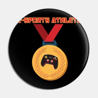 Esports Athlete Gold Medal Pin