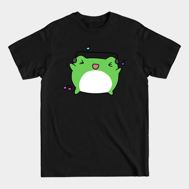 Discover Dancing Headphones Frog - Frog - T-Shirt