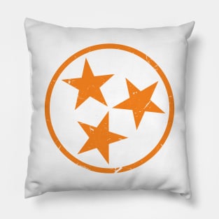 Orange Tennessee Flag Pillow