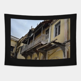 yellow house Tapestry