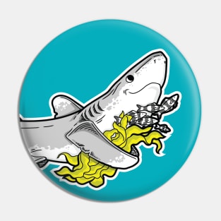 A bouquet and a smile for you! (Oceanic Whitetip) Pin