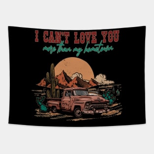 I Can't Love You More Than My Hometown Leopard Cactus Deserts Truck Tapestry