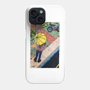 Walking in the Rain Phone Case