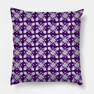 Key Pattern Purple Pillow