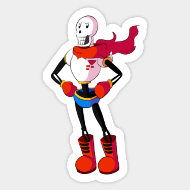 Spaghetti Lord Papyrus Undertale Papyrus Sticker Teepublic