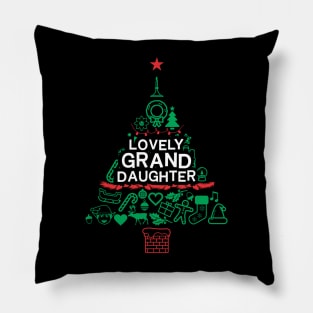 Loving Granddaughter Gift - Xmas Tree - Christmas Pillow