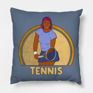 Woman Tennis Pillow