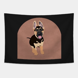 German Shepherd Puppy Tapestry