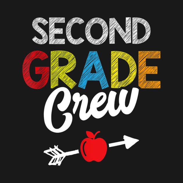 2nd Grade Crew Funny Teacher Student Kids Back To School by FONSbually