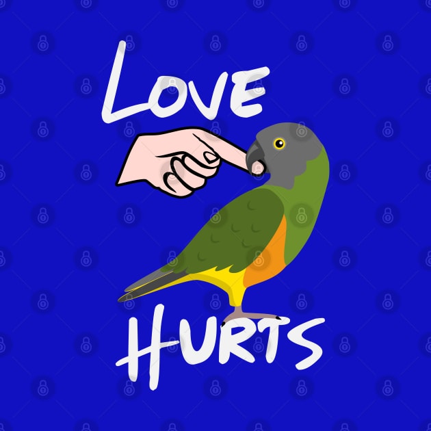 Love Hurts Senegal Parrot Biting Finger by Einstein Parrot