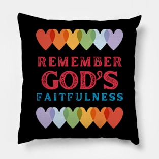 Remember God's Faithfulnes Pillow