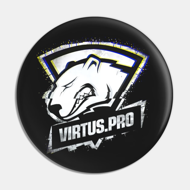 Virtus Pro Team Redesign Logo Black Edition Pin by uppermosteN