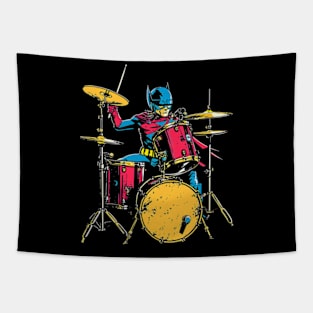 Drum superhero rhythm of justice Tapestry