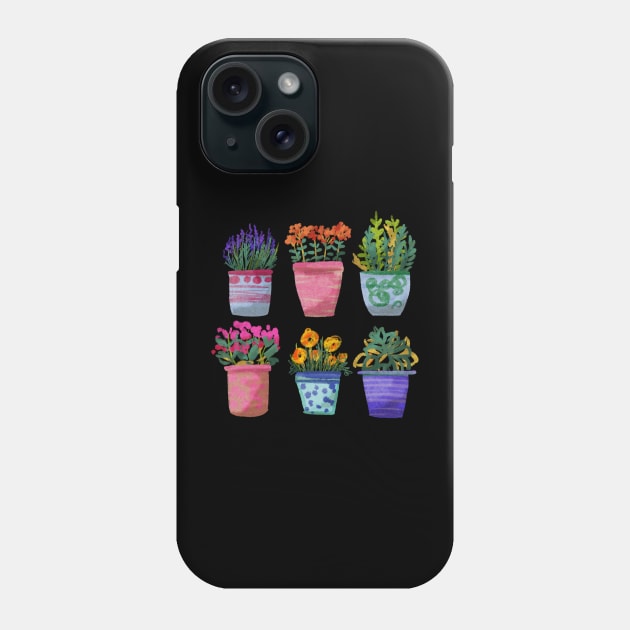 flowers in a pot Phone Case by pimkie