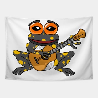 Frog with Guitar Tapestry