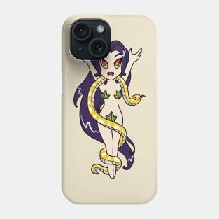 Succubus Demon Lilith with Snake CHIBI MONSTER GIRLS Series I Phone Case