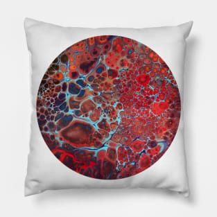 Red Bloody Anger / Acrylic Pouring Pillow