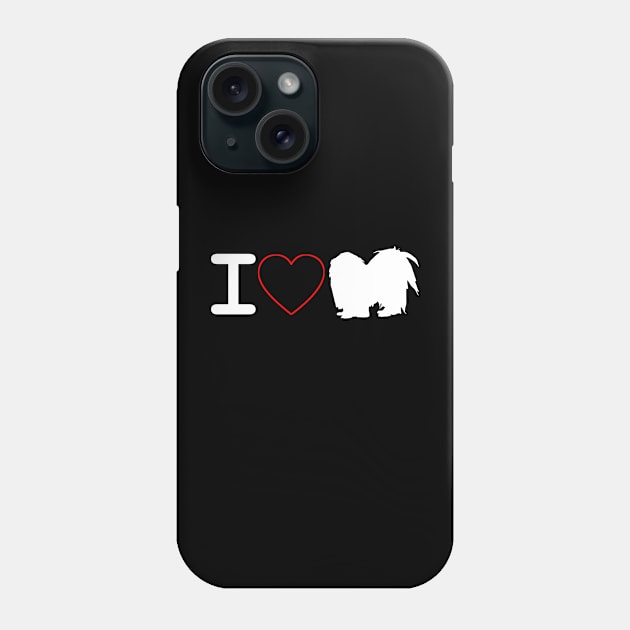 I love Shih Tzu dog gift I love heart Phone Case by Littlelimehead