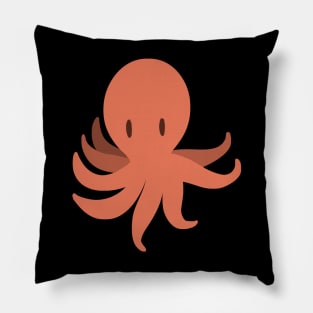 Orange Octopus Pillow