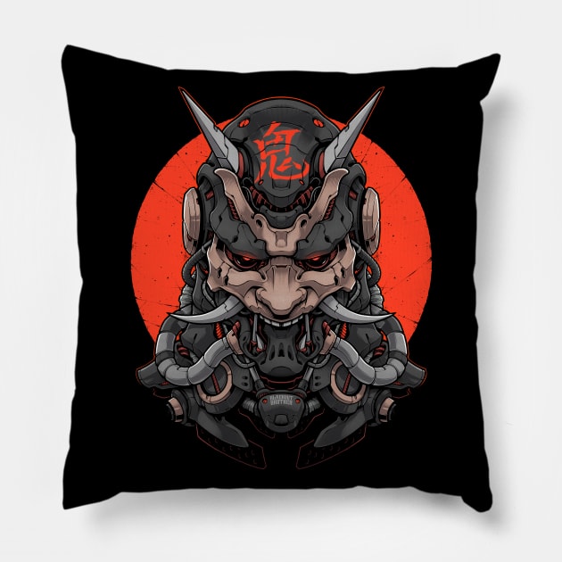 ONI MECHA - BLACKOUT VER. Pillow by BlackoutBrother