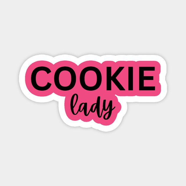 Love Freshly Baked Cookies-Cookie Lady Magnet by UltraPod