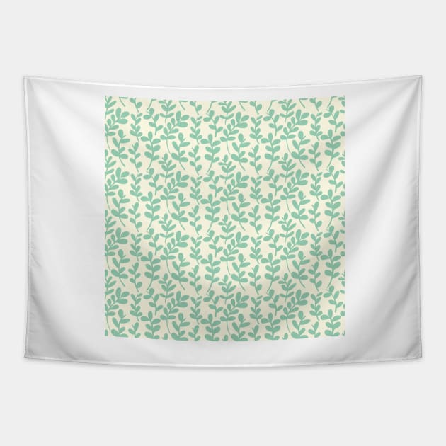 Seamless leaves pattern Tapestry by AnaMOMarques