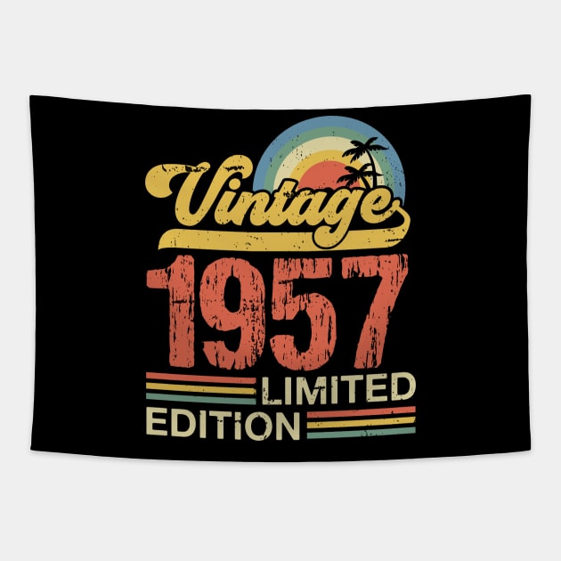 Retro vintage 1957 limited edition Tapestry by Crafty Pirate 