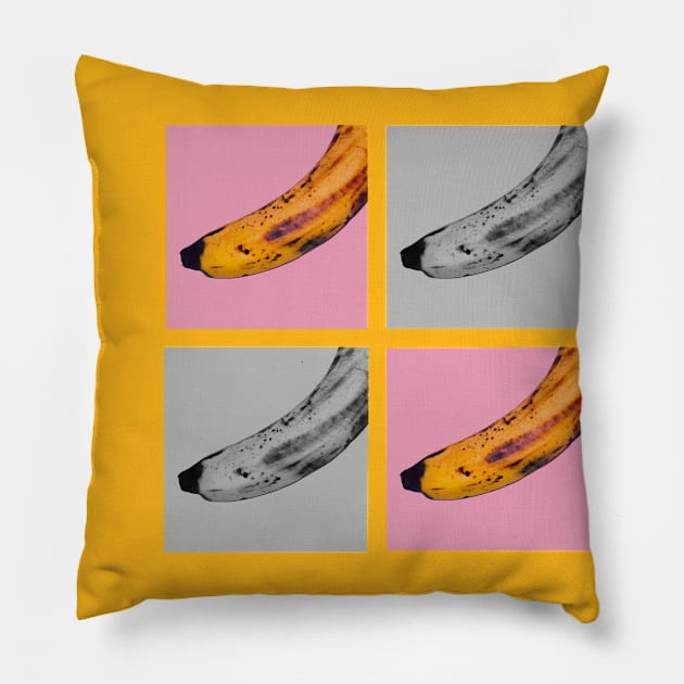 Banna pop art Pillow by Tumpsy