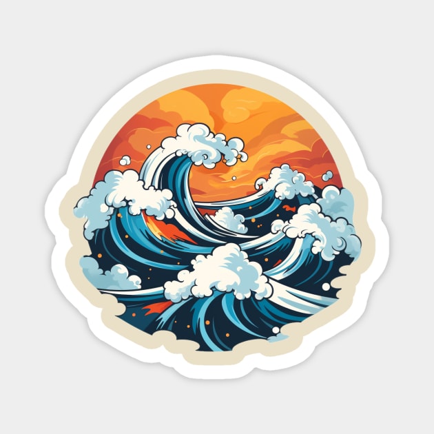 Waves! Brah! Magnet by Jason's Finery