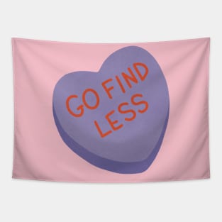 Go Find Less Conversation Heart Tapestry